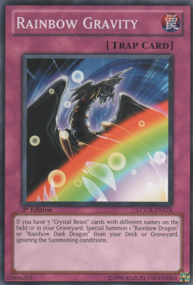 yugioh cards rainbow dragon Rainbow Gravity [LCGX-EN174] Common
