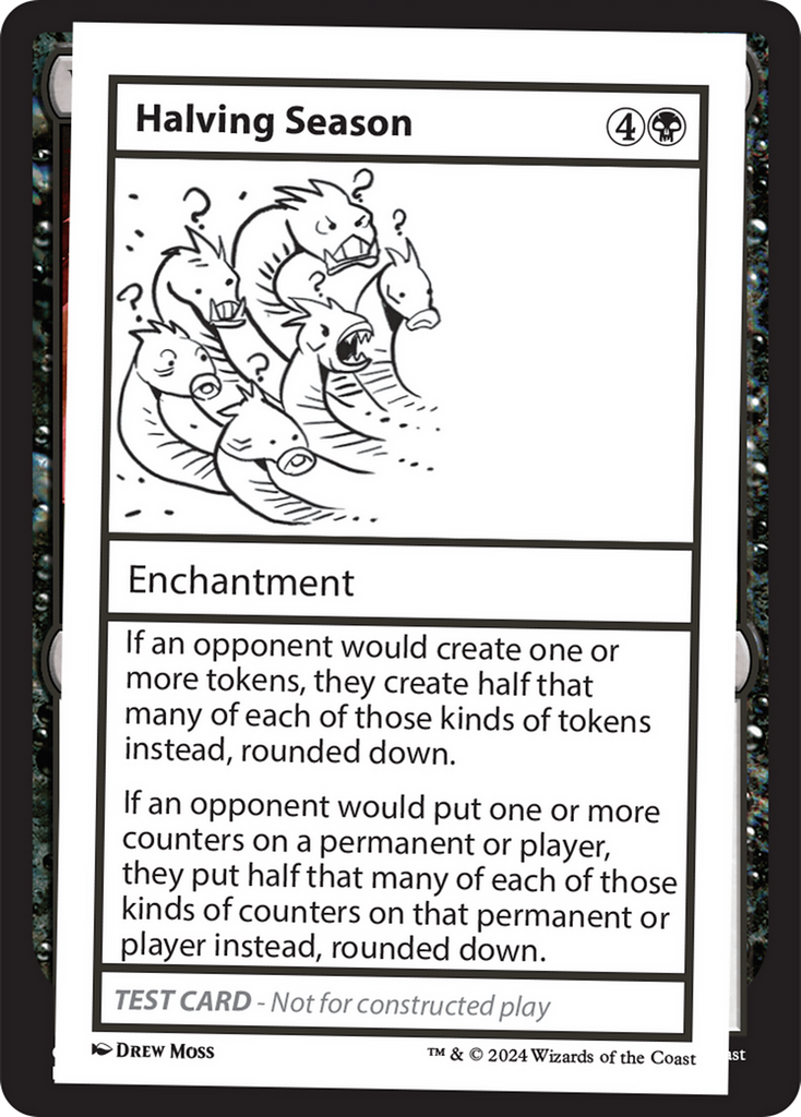 playtest mtg cards Halving Season [Mystery Booster 2 Cards] Deck:Calling All Angels tgtgho24pg34-35 Cats and Dogs you Arena - Timeshifted -
