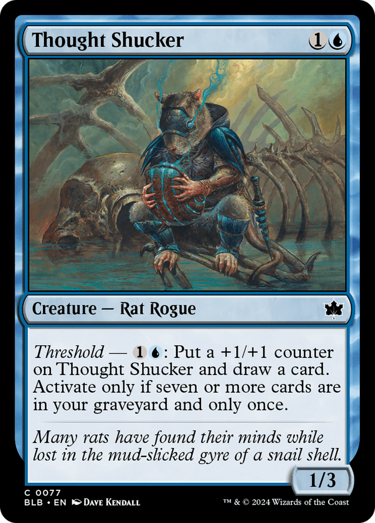 snail mtg cards Thought Shucker [Bloomburrow]