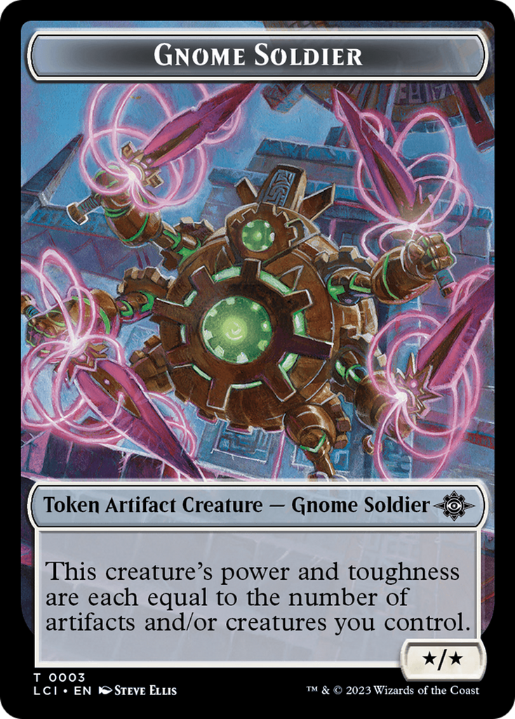 gnome cards mtg Map // Gnome Soldier Double-Sided Token [The Lost Caverns of Ixalan To