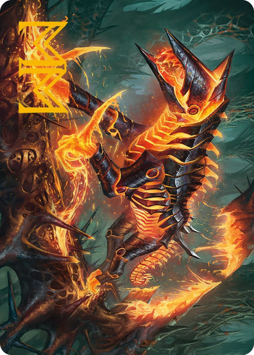 mtg signed art cards phyrexia all will be one Atraxa, Grand Unifier Art Card (Gold-Stamped Signature) [Phyrexia: All Media Reload