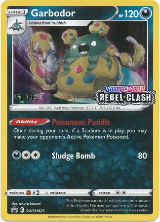 Garbodor (SWSH025) (Staff Prerelease Promo) [Sword & Shield: Black Star Promos]