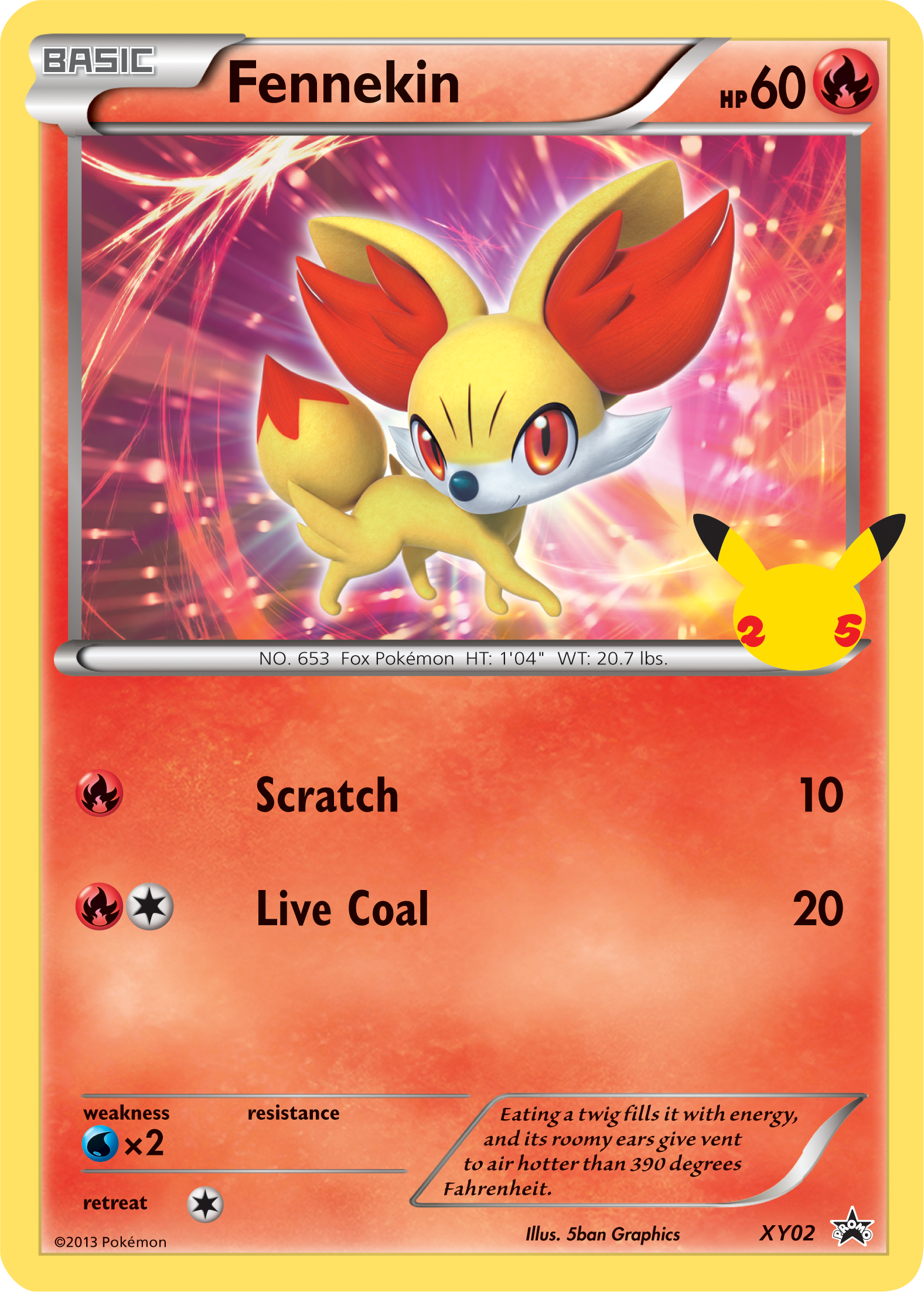 Fennekin (XY02) (Jumbo Card) [First Partner Pack]