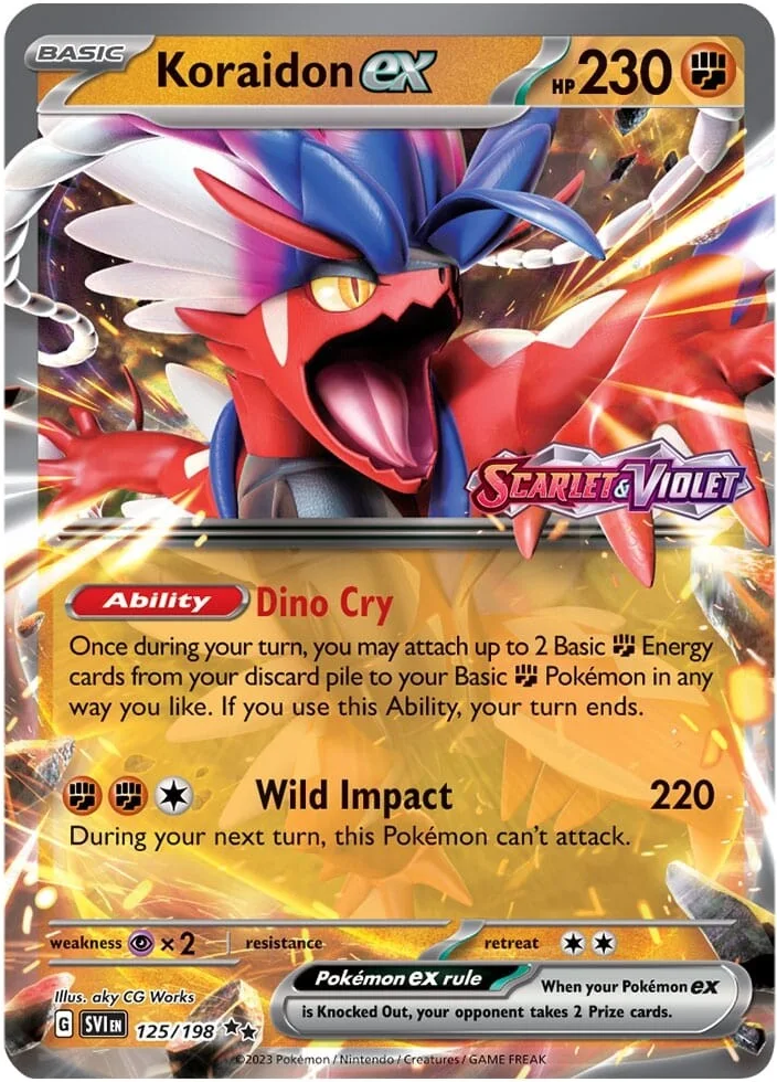 Koraidon ex (125/198) (Stamped) [Scarlet & Violet: Base Set]