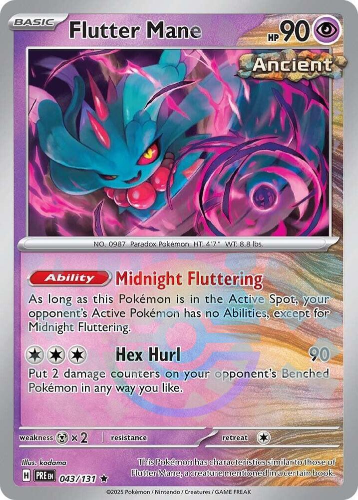 Flutter Mane (043/131) (Poke Ball Pattern) [Scarlet & Violet: Prismatic Evolutions]