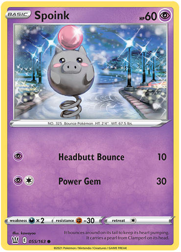 Spoink (055/163) [Sword & Shield: Battle Styles]