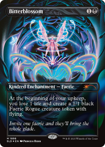 kindred mtg cards Discovery (#89) (anime) (confetti foil) (borderless) only the dry slither of scales and the hiss of cold breath remained MTG Singles (All) Tagged