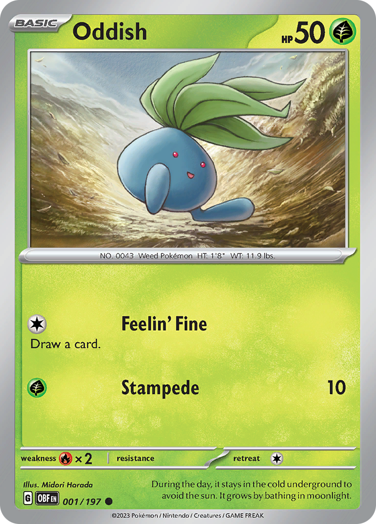 Oddish (001/197) [Scarlet & Violet: Obsidian Flames]