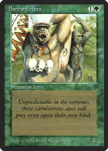 mtg monkey and ape cards Kibo, Uktabi Prince Tribal Artifact Destruction Magic C  CommanderComplete Kird Ape gets +1/+2 as long as you control a Forest. monkey mtg cards  Cage
