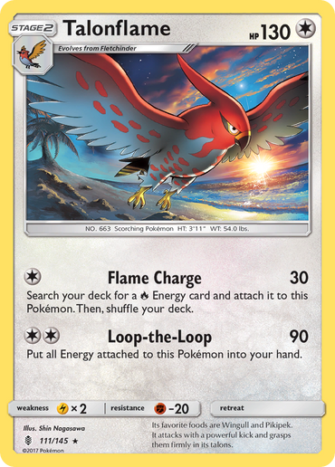 Talonflame (111/145) [Sun & Moon: Guardians Rising]