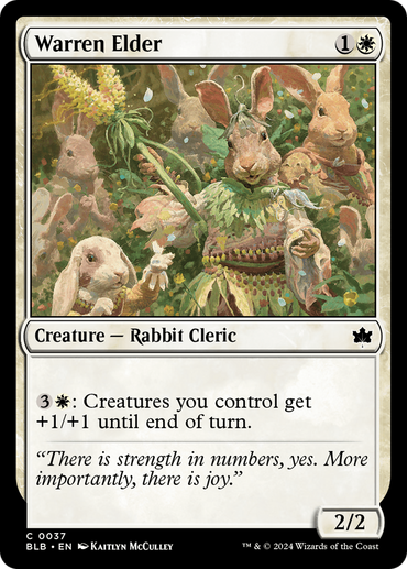mtg rabbit cards Digital Sorcery Studio Archer Card Game Sleeves 100 Pack Compatible with Perfect for Magic Bloomburrow Commander Decks Like Baylen, Finneas, & Ms Bumbleflower : Toys & Games Rabbit Battery (Year of the Rabbit 2023) 1 Promo Unique and Miscellaneous Promos in NM condition.This product has multiple quantities Elite Commander Rabbit Deck -