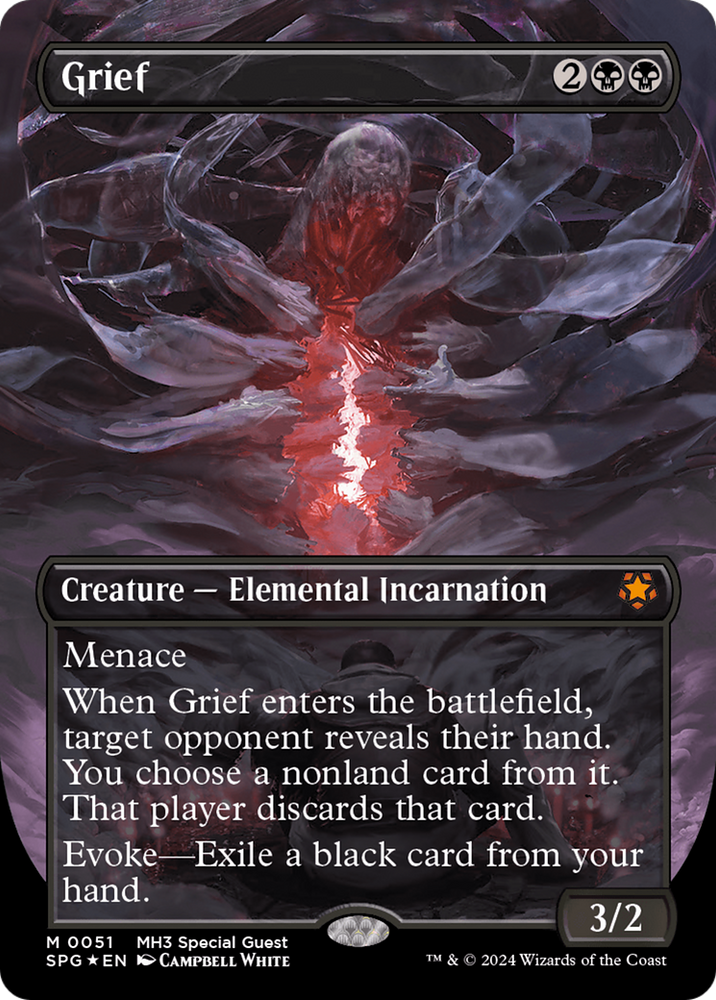 textured mtg cards Endurance (Borderless) (Textured Foil) [Modern Horizons 3 Special Gues none) open.class Sauron, the Dark Lord 3D