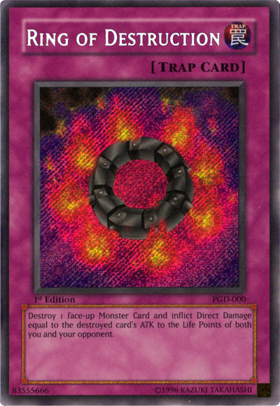 yugioh card release list Ring of Destruction [PGD-000] Secret Rare