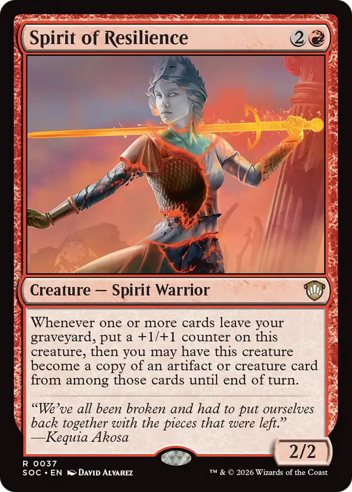 Spirit of Resilience [Secrets of Strixhaven Commander]
