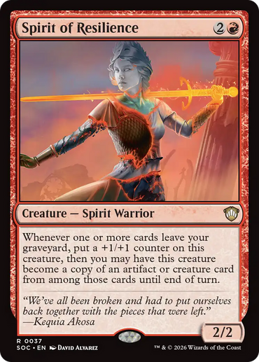 Spirit of Resilience [Secrets of Strixhaven Commander]