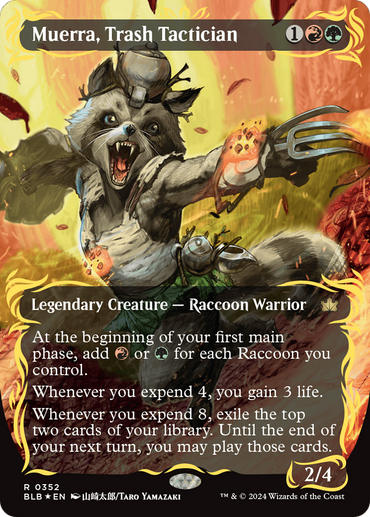 raccoon cards mtg Magic The Gathering - Bloomburrow Commander Tokens - Common Artist Set Name: Bloomburrow, Type: Creature,