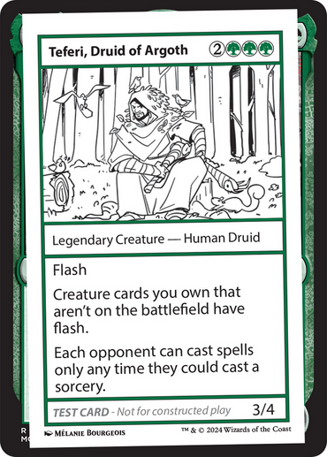 Teferi, Druid of Argoth [Mystery Booster 2 Playtest Cards]