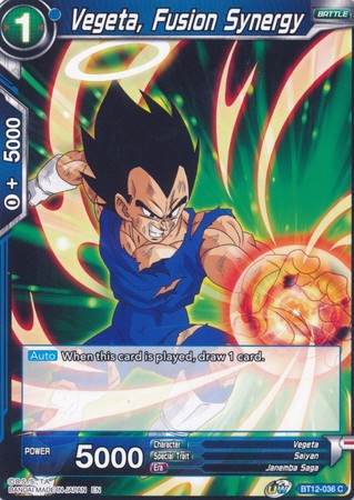 Vegeta, Fusion Synergy (BT12-036) [Vicious Rejuvenation]