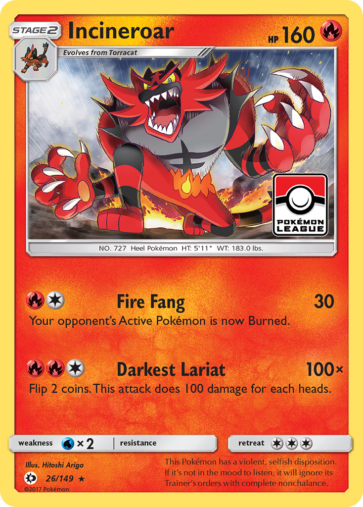 Incineroar (26/149) [Sun & Moon: Base Set]