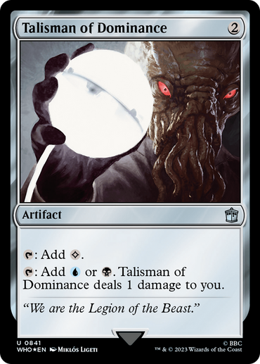 Talisman of Dominance (Surge Foil) [Doctor Who]