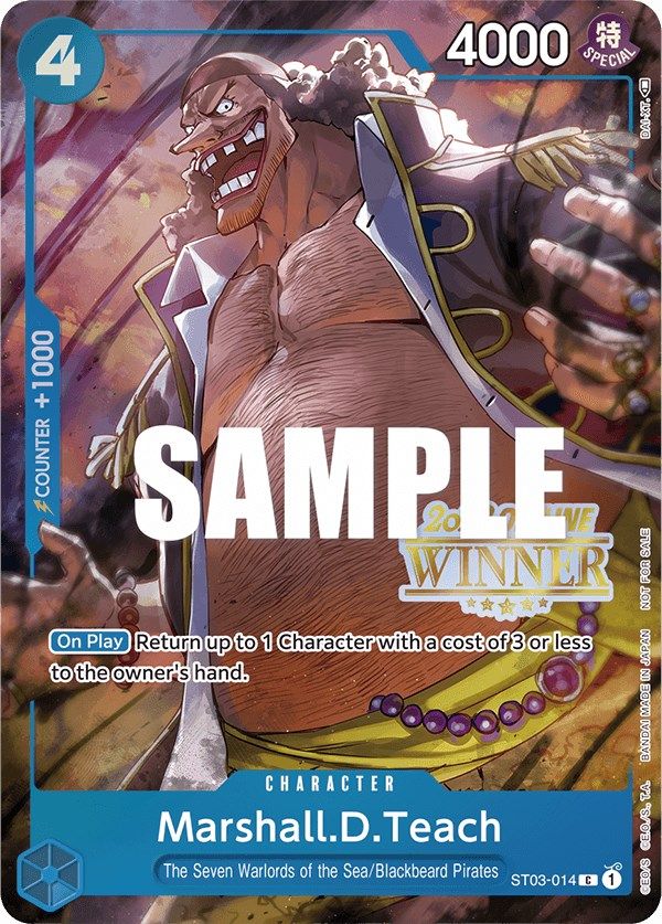 Marshall.D.Teach (Offline Regional 2023) [Winner] [One Piece Promotion Cards]