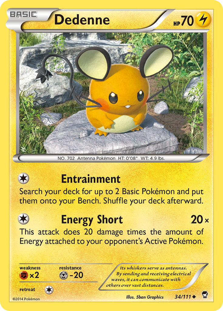 Dedenne (34/111) [XY: Furious Fists]