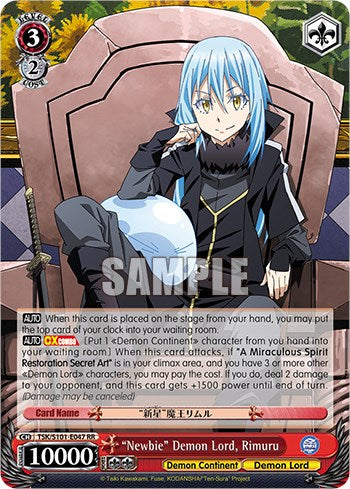 “Newbie” Demon Lord, Rimuru [That Time I Got Reincarnated as a Slime Vol.3]