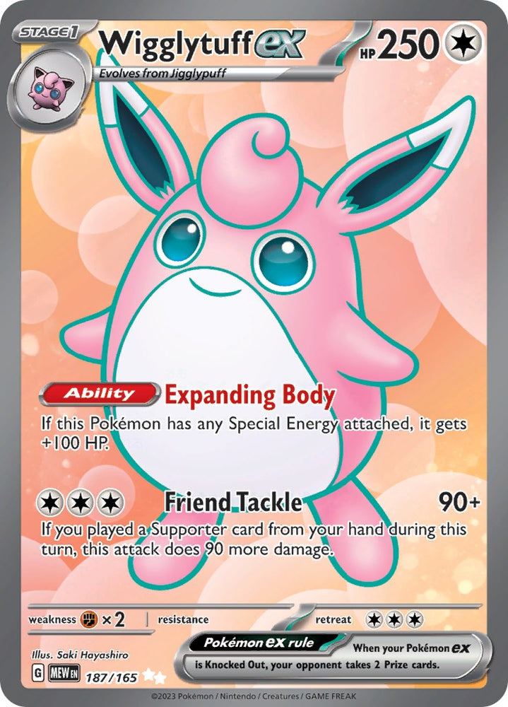 Wigglytuff ex (187/165) [Scarlet & Violet 151]