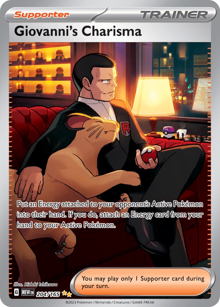 Giovanni's Charisma (204/165) [Scarlet & Violet 151]