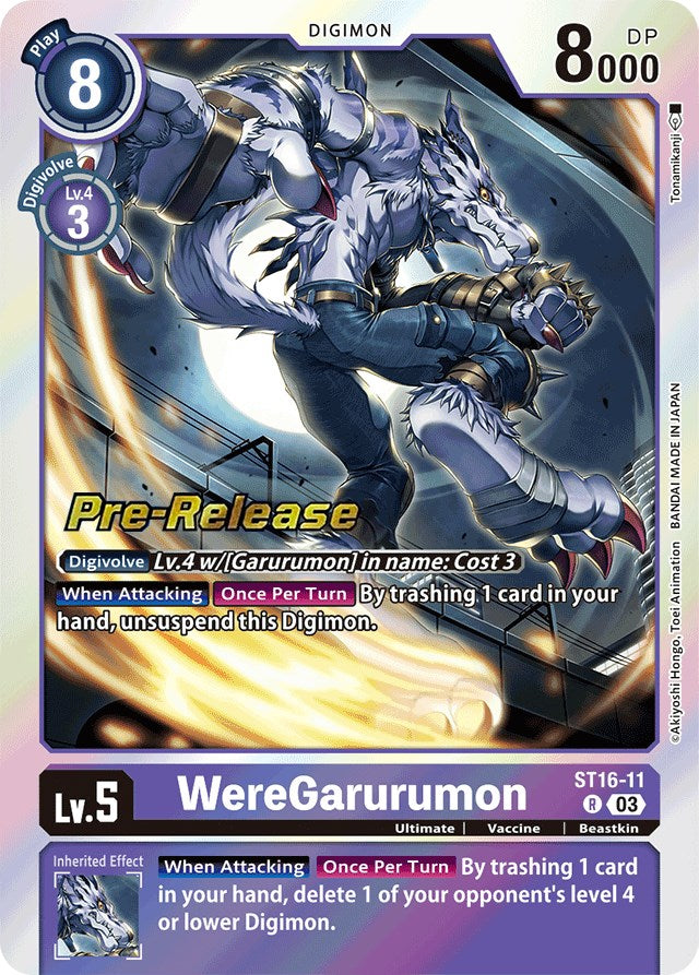 WereGarurumon [ST16-11] [Starter Deck: Wolf of Friendship Pre-Release