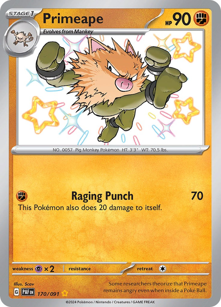 Primeape (170/091) [Scarlet & Violet: Paldean Fates]