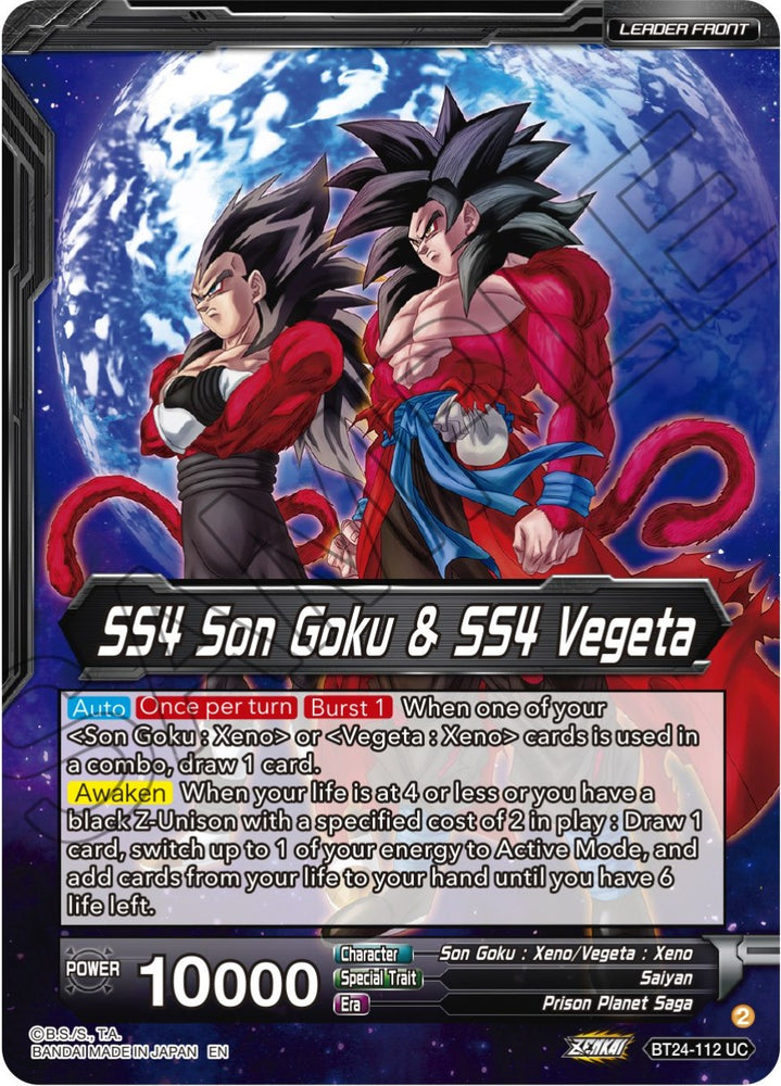 SS4 Son Goku & SS4 Vegeta // SS4 Vegito, Sparking Potara Warrior (SLR)