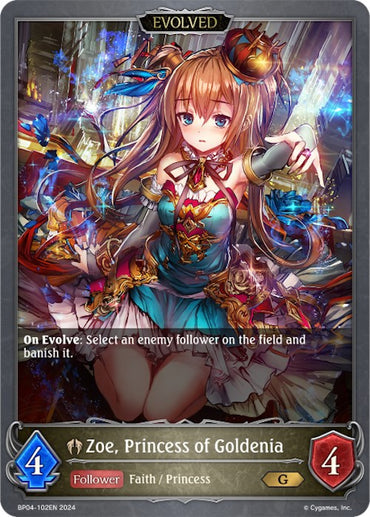 Zoe, Princess of Goldenia (Evolved) (BP04-102EN) [Cosmic Mythos]