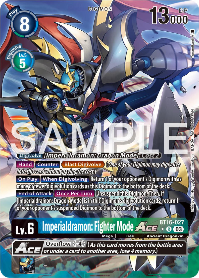 Imperialdramon: Fighter Mode Ace [BT16-027] (Alternate Art) [Beginning