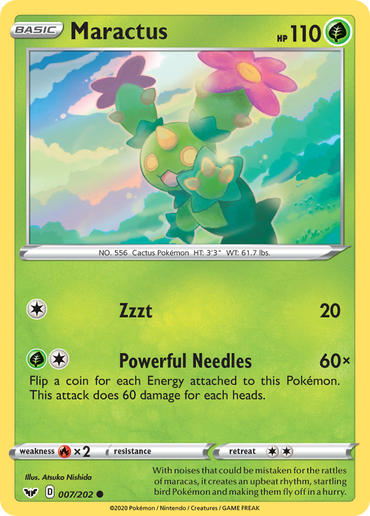 Maractus (007/202) [Sword & Shield: Base Set]