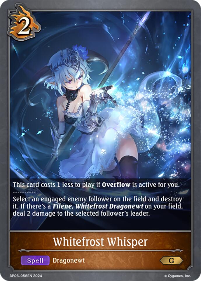 Whitefrost Whisper (BP06-058EN) [Paragons of the Colosseum]