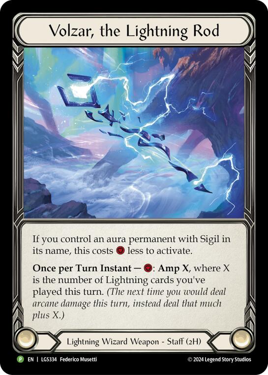 Volzar, the Lightning Rod [LGS334] (Promo)  Rainbow Foil