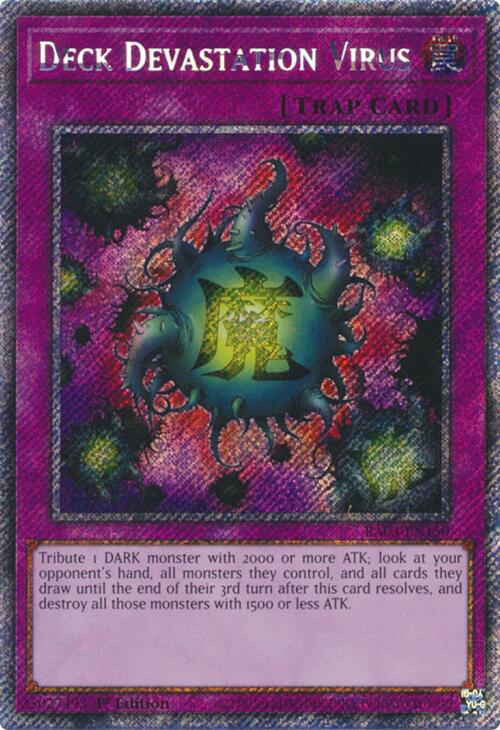 Deck Devastation Virus (Platinum Secret Rare) [RA03-EN150] Platinum Se