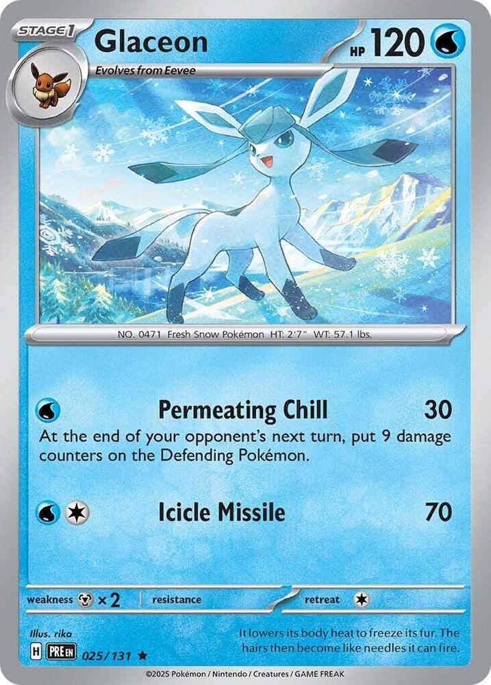 Glaceon (025/131) [Scarlet & Violet: Prismatic Evolutions]