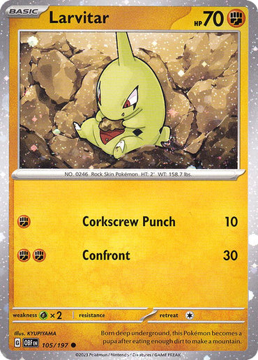 Larvitar (105/197) (Cosmos Holo) [Miscellaneous Cards]