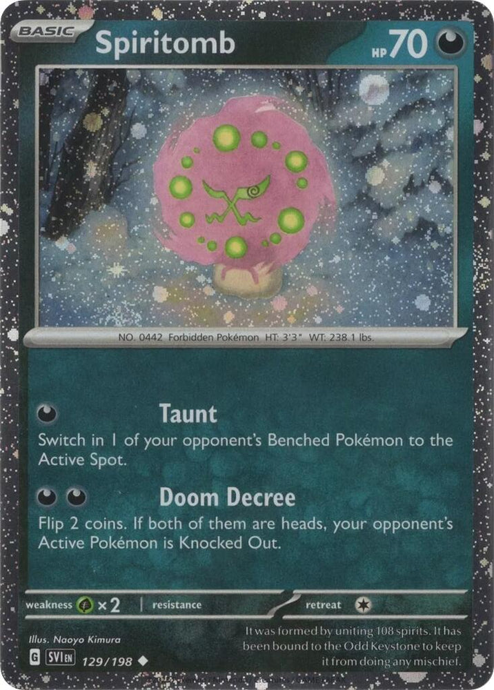 Spiritomb (129/198) (Cosmo Holo) [Scarlet & Violet: Black Star Promos]