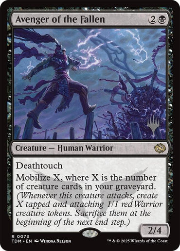 Avenger of the Fallen (Promo Pack) [Tarkir: Dragonstorm Promos]