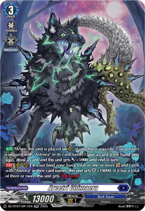 Arcetri Chimaera (DZ-BT07/SR11EN) [Moon Fangs & Cerulean Blaze]