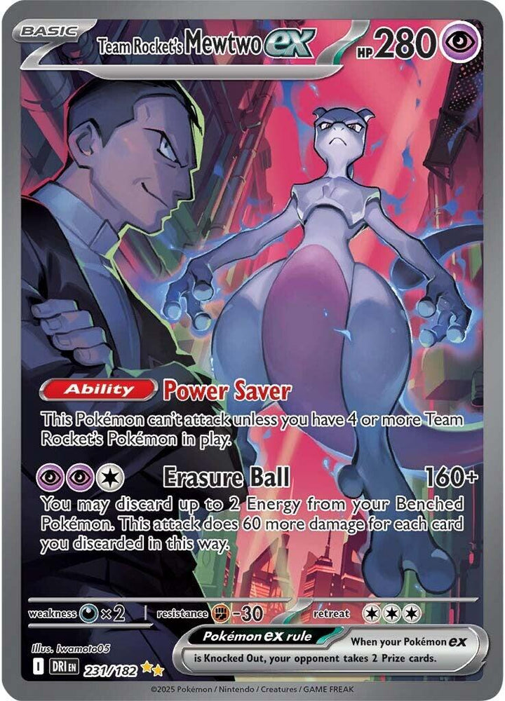 Team Rocket's Mewtwo ex (231/182) [Scarlet & Violet: Destined Rivals]