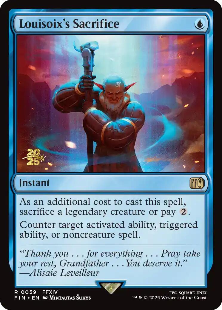 ff mtg prerelease promo cards MTG FINAL FANTASY Materia Masters Store Championship - Exclusive Promos