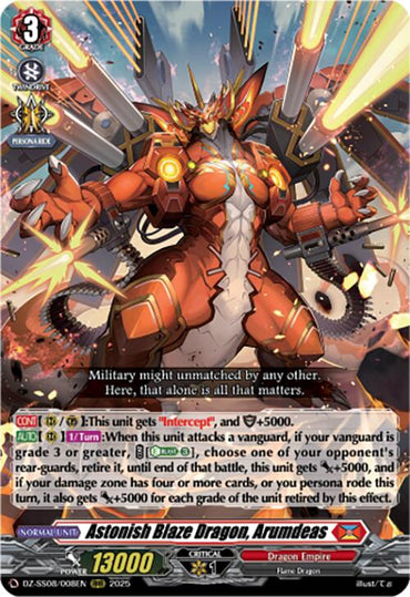 Astonish Blaze Dragon, Arumdeas (DZ-SS08/008EN) [Festival Booster 2025]