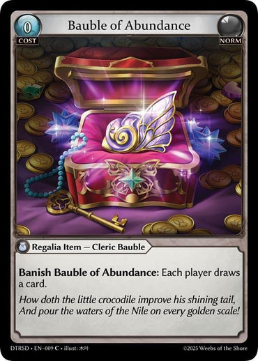 Bauble of Abundance (9) [Distorted Reflections Starter Decks]