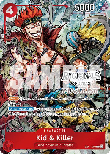 Kid & Killer (Online Regional Finalist Card Set 2025 Vol.2) [One Piece Promotion Cards]