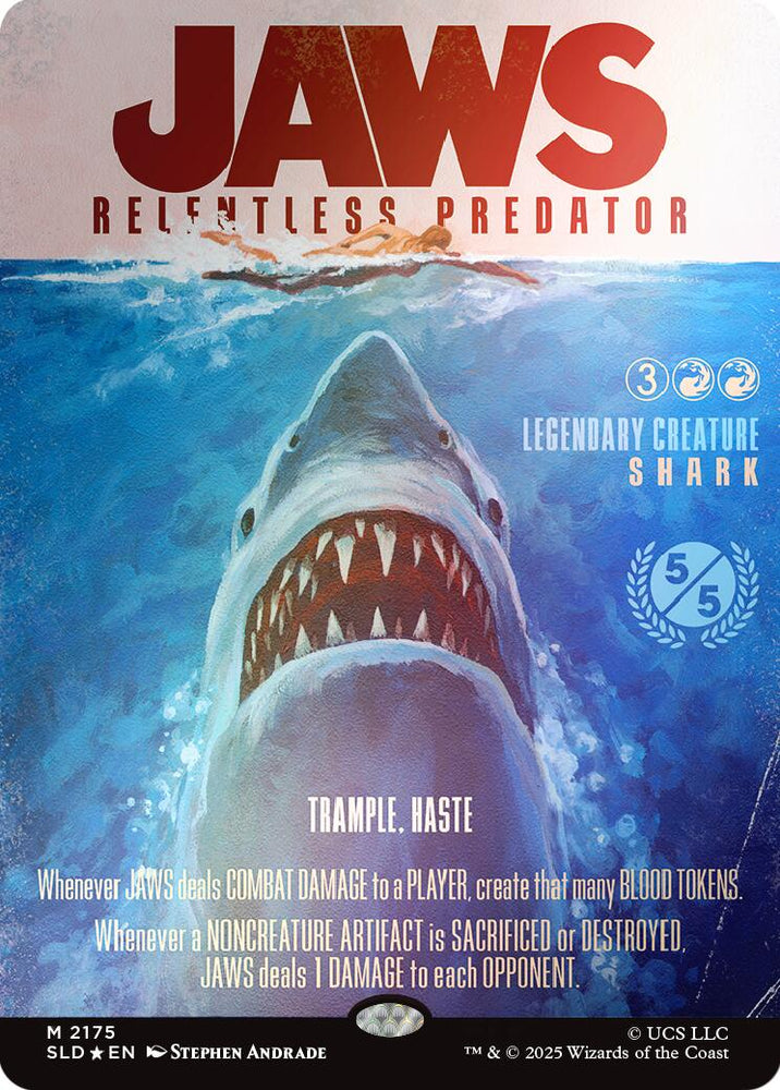 Jaws, Relentless Predator (Rainbow Foil) [Secret Lair Drop Series]