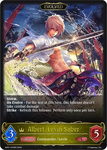 Albert, Levin Saber (Evolved) (SP01-015EN) [Seaside Memories]